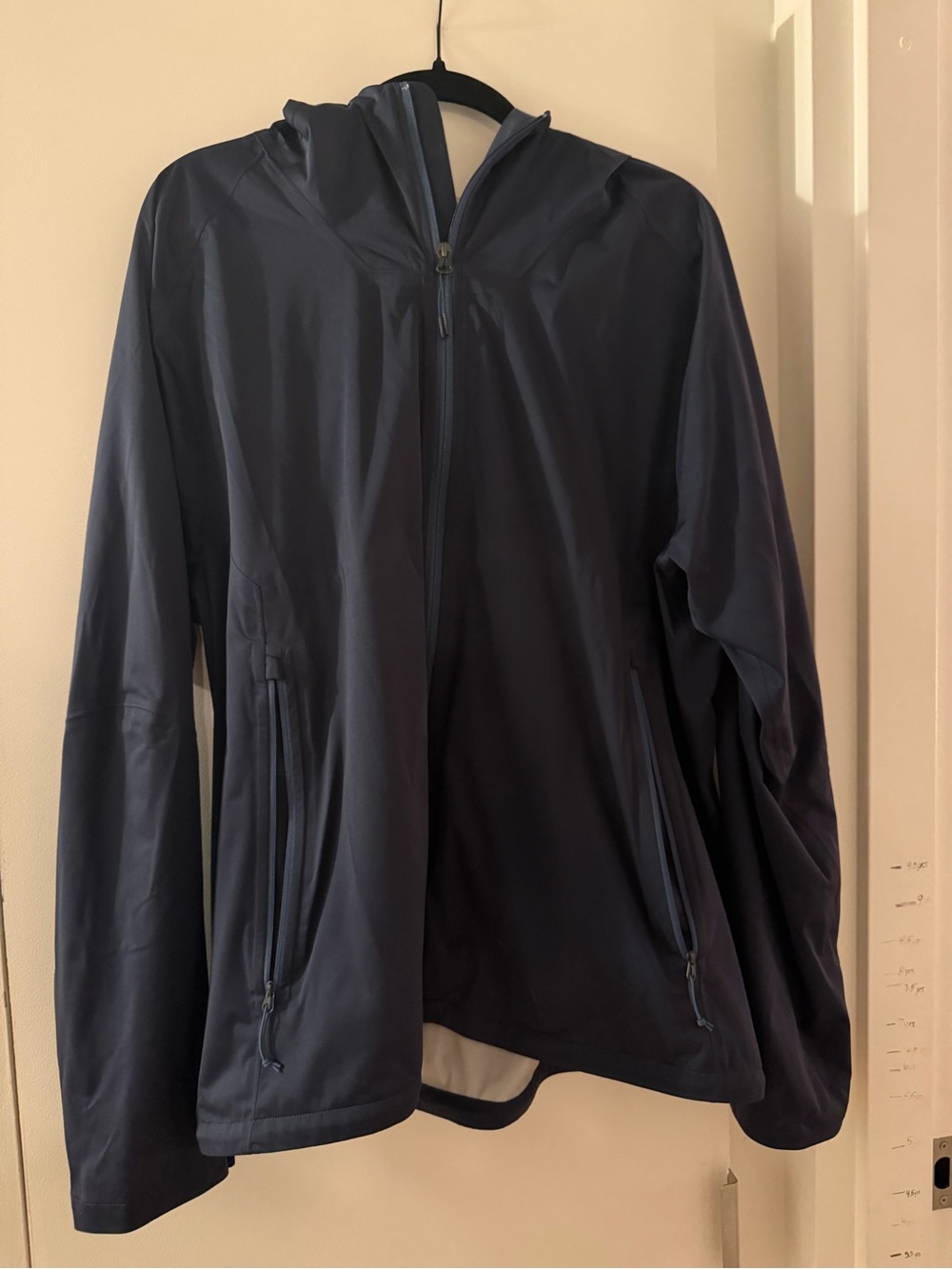 Men's Navy Hooded Lightweight Jacket